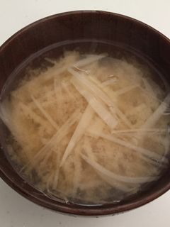 大根の皮の味噌汁-レシピのメイン写真