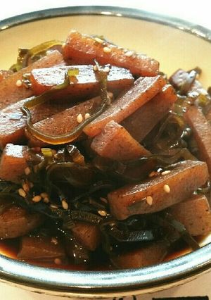常備菜♡こんにゃくと昆布佃煮のつくだ煮♡-レシピのメイン写真