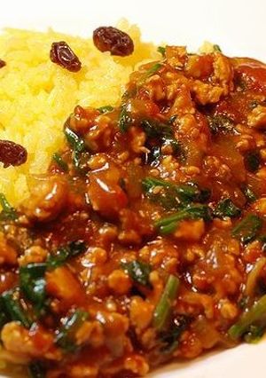 ほうれん草とトマトのドライカレー-レシピのメイン写真