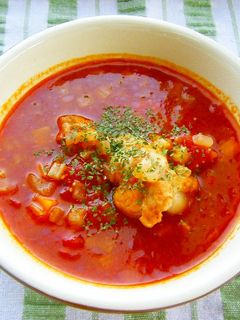 鶏肉のトマト煮込みスープ-レシピのメイン写真