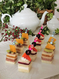 ひとくちキューブフルーツサンド*Xmas-レシピのメイン写真
