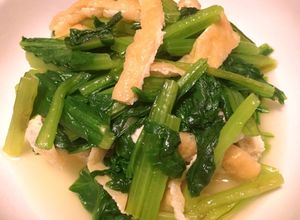 白だしで。油揚げと小松菜の煮浸し-レシピのメイン写真