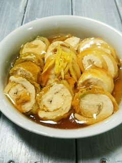 ぷち居酒屋 あんかけ白菜ささみロール-レシピのメイン写真