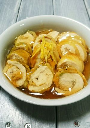 ぷち居酒屋 あんかけ白菜ささみロール-レシピのメイン写真