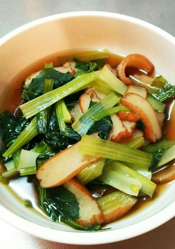 母の味…さつま揚げと青菜のだし煮-レシピのメイン写真