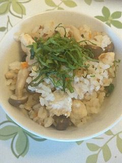 梅と鶏肉の昆布茶炊き込みご飯-レシピのメイン写真