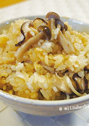 【もち米】きのこのおこわ-レシピのメイン写真
