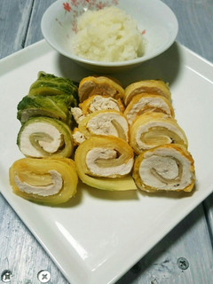 おろしポン酢で食べる白菜ささみロール-レシピのメイン写真