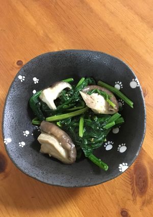 ほうれん草ときのこの炒め物-レシピのメイン写真