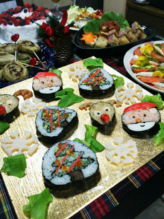 X'masに最適♡サンタさんの海苔巻き♡-レシピのメイン写真