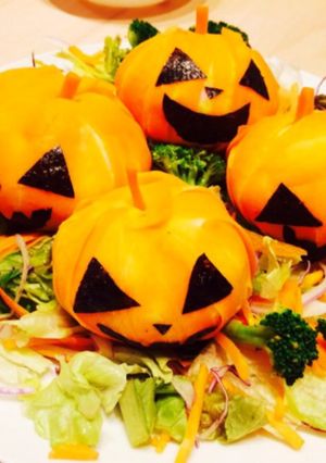 ポテトサラダのハロウィンデコ-レシピのメイン写真