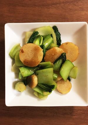 青梗菜と長芋の中華風炒め煮-レシピのメイン写真