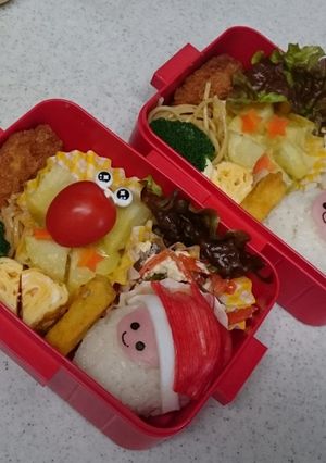 サンタキャラ弁-レシピのメイン写真