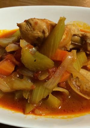 セロリと鶏肉のトマト煮-レシピのメイン写真