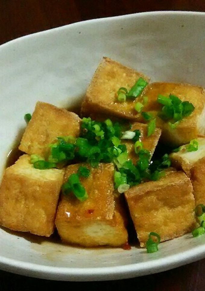☆お酒のおつまみにスタミナ厚揚げ豆腐☆-レシピのメイン写真