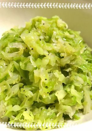 【10分おつまみ】にんにく旨塩キャベツ♪-レシピのメイン写真