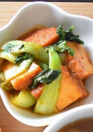 厚揚げとチンゲン菜のコチュジャン煮-レシピのメイン写真