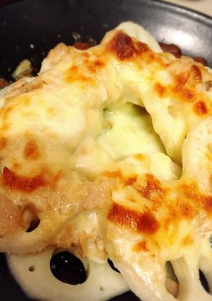 レンコンのツナタルタルチーズ焼き-レシピのメイン写真