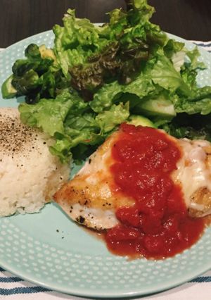 【簡単】時短!トマトチーズチキンソテー-レシピのメイン写真