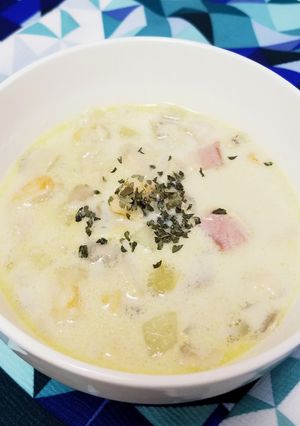 あさりの旨味がたまらないクラムチャウダー-レシピのメイン写真