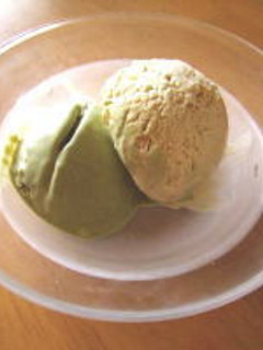 緑茶とほうじ茶のアイスクリーム-レシピのメイン写真