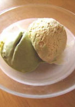 緑茶とほうじ茶のアイスクリーム-レシピのメイン写真
