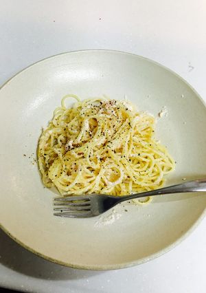 ピリ辛、チーズ明太パスタ-レシピのメイン写真