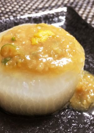 ふろふき大根〜わが家はネギ味噌だれで！-レシピのメイン写真