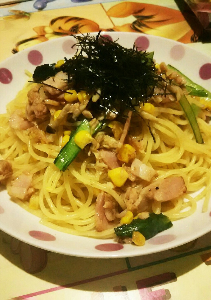 きのこと小松菜の和風パスタ-レシピのメイン写真