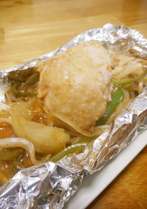 鶏胸肉のホイル焼き-レシピのメイン写真