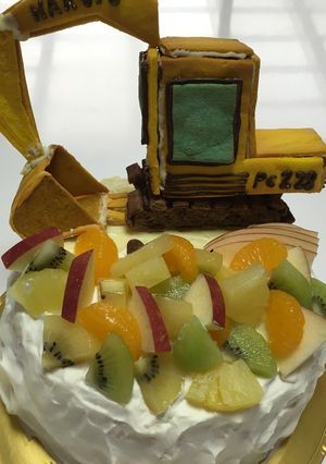 パワーショベルのケーキ-レシピのメイン写真