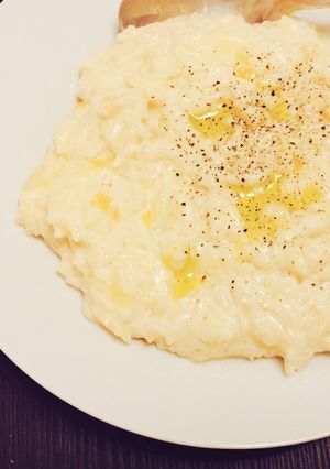 お水と牛乳で！濃厚チーズリゾット♡-レシピのメイン写真