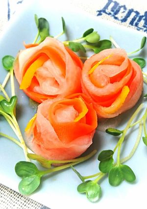 おもてなし☆おせちお弁当になますの薔薇♪-レシピのメイン写真