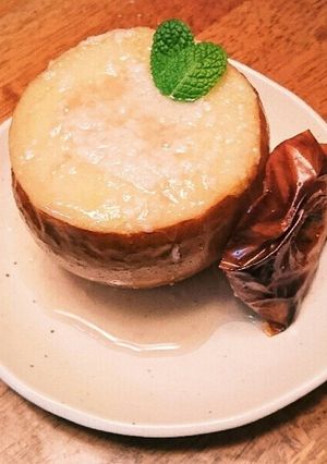 リンゴの丸焼き ライスプディング詰め-レシピのメイン写真