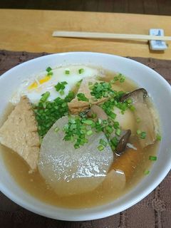 おでんの残りに卵おとしてみました-レシピのメイン写真