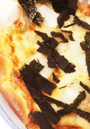 簡単 残ったお餅ですぐに和風ピザ-レシピのメイン写真