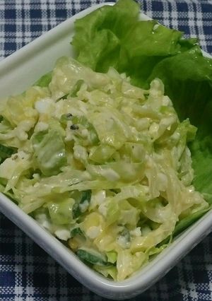 カレーのお供に ♪キャベツと玉子のサラダ-レシピのメイン写真