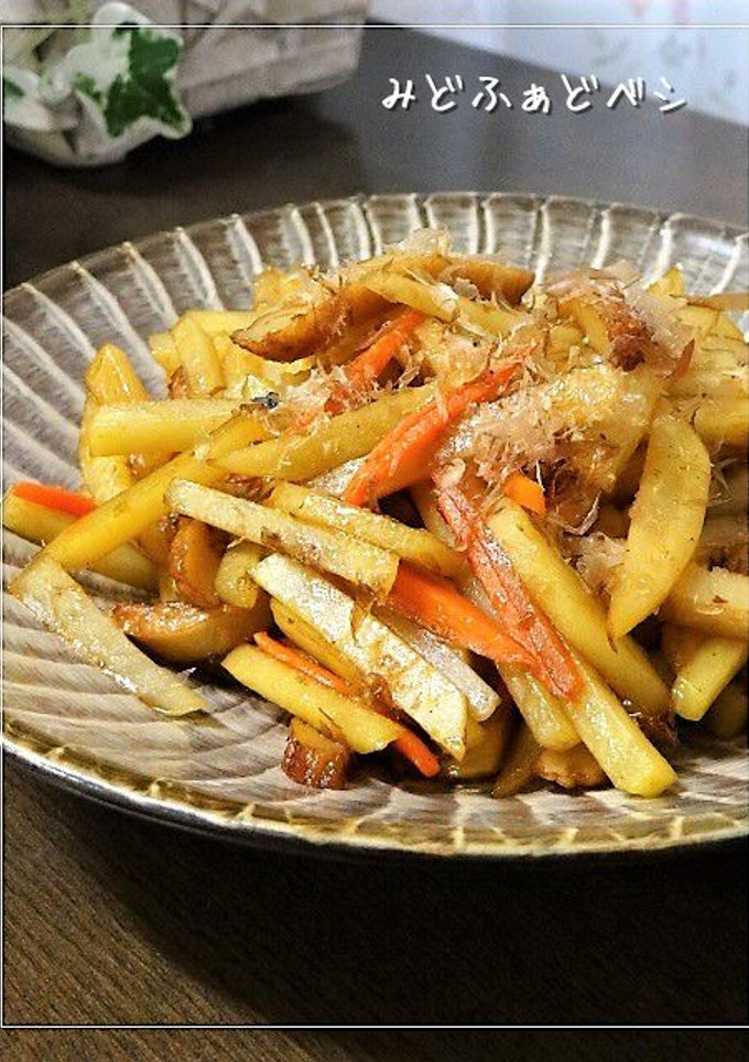 じゃが芋とさつま揚げのおかか炒め-レシピのメイン写真
