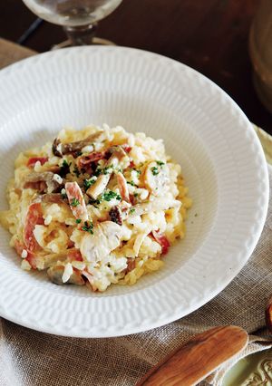 きのこのクリームリゾット-レシピのメイン写真
