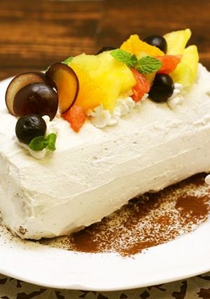 クリスマス★ビネガークリームロールケーキ-レシピのメイン写真