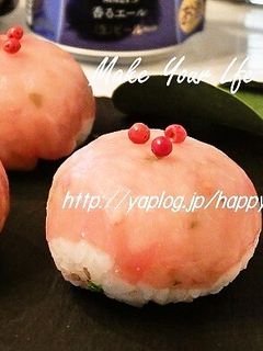 生ハムの彩り☆手まり寿司-レシピのメイン写真