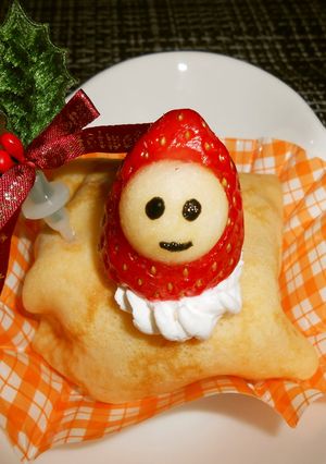 いちごとカステラのクレープ包み-レシピのメイン写真