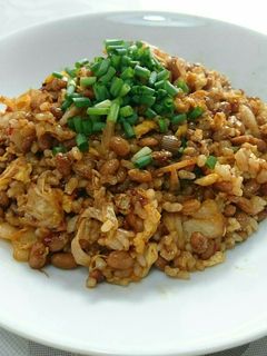 簡単 納豆キムチチャーハン♪-レシピのメイン写真