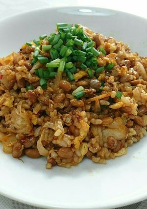 簡単 納豆キムチチャーハン♪-レシピのメイン写真