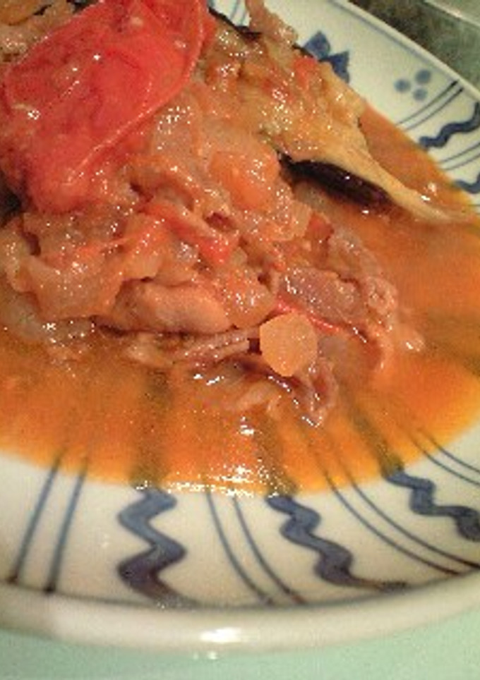 ご飯によくあうナスとトマトの甘辛煮込み-レシピのメイン写真