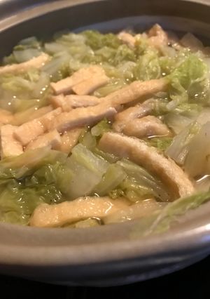 白菜と揚げの煮物（離乳食後期もOK）-レシピのメイン写真