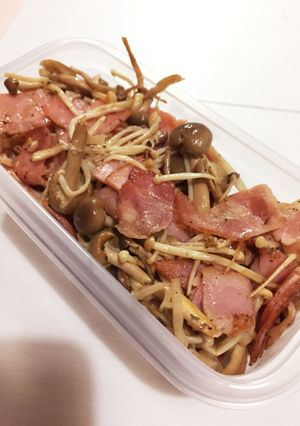 簡単！作り置き☆きのことベーコン炒め-レシピのメイン写真