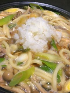 鶏肉としめじのおろしうどん-レシピのメイン写真