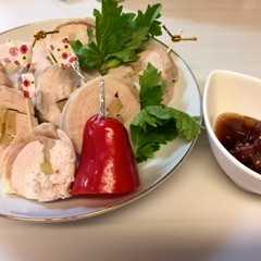 รูปของ 簡単クリスマス☆アップルチキンロール