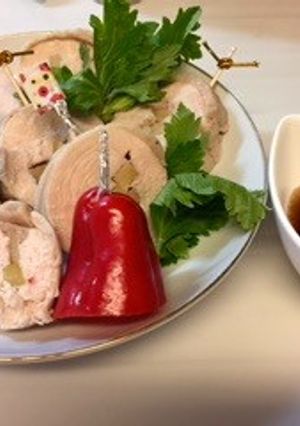簡単クリスマス☆アップルチキンロール-レシピのメイン写真